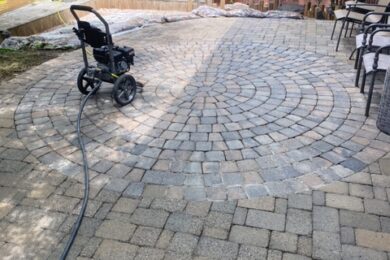 POWER WASHING PAVERS AND NATURAL STONES